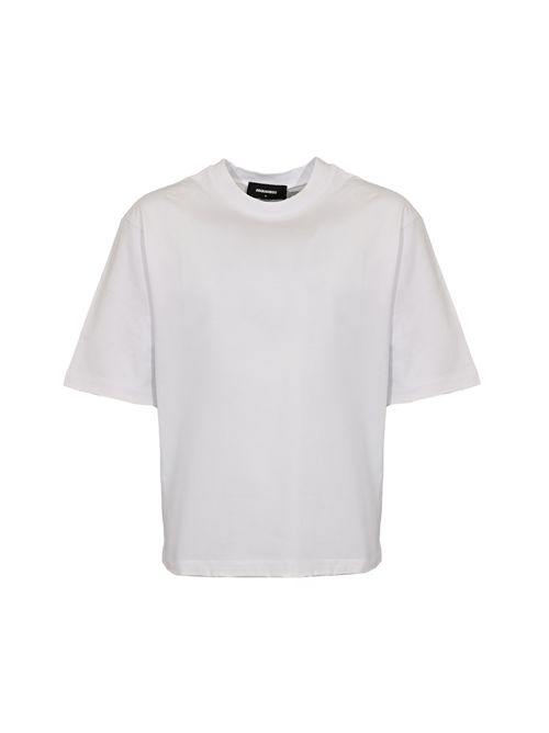 T-shirt in cotone effetto bucato Bianco DSQUARED2 | S74GD1408 S24583100